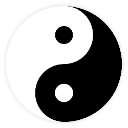 道教シンボル　陰陽図版